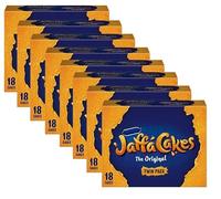 The Original Jaffa Cakes Twin pack, Light Sponge Cakes with Dark Crackly Chocolate coated and a Tangy Orangey Centre, Sweet Snack for Tea Time, Lunch Boxes and Sharing for all Ocassions (144 Cakes)