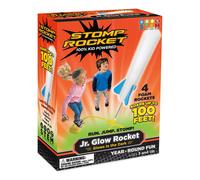 The Original Jr Glow Rocket Launcher 4 Foam Rockets and Toy Air Rocket Launcher