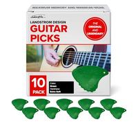 The original legendary Landstrom design from Sweden Sharkfin guitar picks 10 Pack Green Extra Soft