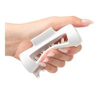 The Original Mello Hair Claw Clip Squishy Claw Clip (White, Medium) Made in Korea