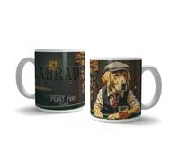 The Original Metal Sign Peaky Paws Club Ceramic Mug (Yellow Labrador)