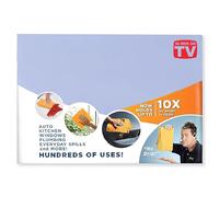 The Original Mini Shamwow - Super Absorbent Multi-Purpose Cleaning Shammy Chamois Towel Cloth - Holds 10X its Weight in Liquid - Machine Washable - Will Not Scratch (1 Pack, Small Blue)