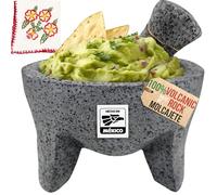 The Original Molcajete Mexicano Bowl Handmade of Authentic Lava Rock in Mexico - Molcajete de Piedra volcanica - Mexican Volcanic Mortar Pestle - Authentic Lava Rock
