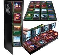 The Original Monster Tower Card Album- 20 Side Loading 8-Pocket Pages Per TCG Binder- Holds Up to 320 Sleeved Trading Cards- Matte Black- Compatible with Yugioh, Pokemon, MTG Magic the Gathering Cards
