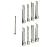 The Original No Damage Hook with Tapered tip for Smaller Hangers. (8 Pack)