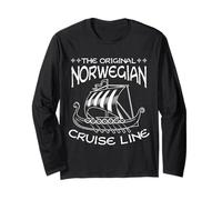 THE Original Norwegian Cruise LINE Viking Ship Long Sleeve T-Shirt