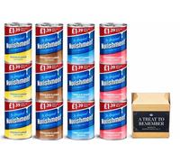 The Original Nurishment Protein Drink - 4 Flavours Variety Pack (Vanilla, Strawberry, Chocolate & Banana) High Protein, Source of Energy 400g (12 Packs - 3 of Each Flavour)