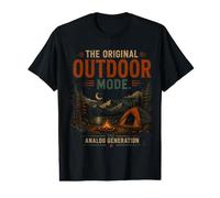 The Original Outdoor Mode Vintage Camping Retro Gen X Value Graphic T-Shirt