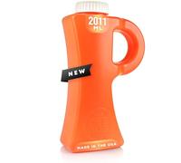 The Original Pee Jug - 2011mL (68oz) Spill-Proof Portable Urinals for Men - Leak-Proof Screw-on Lid - Male Urine Bottle for Trucker, Hunting, Outdoor, Travel, Camping, Hospital Emergency, Orange