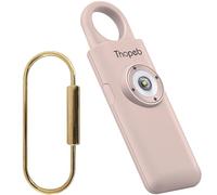The Original Personal Alarm for Women Keychain with Alarm Rechargeable 135dB Siren Strobe SOS LED Light Help Elderly Children Emergency Call (Metallic Rose Gold)