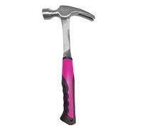 The Original Pink Box 16-Ounce Steel Rip Claw Hammer with Shock-Reduction Grip