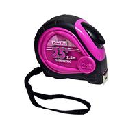 The Original Pink Box PB25LTM Auto Locking Tape Measure, 25Ft, Pink