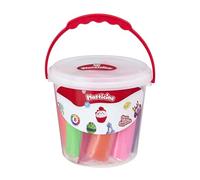 The Original Plasticine, Bucket Set - Original Modelling Clay with 8 Bumper Sticks, Tool & Instructions in Carry Bucket - Reusable, Mess-Free Craft Fun - Classic Creative Play for Kids Ages 3+