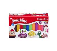 The Original Plasticine, Deluxe Refill Set - 12 Colours of Modelling Clay with Sculpting Tool & Instructions - Reusable, Non-Hardening Craft Fun - Creative Play for Kids Ages 3+ - Classic Clay Kit