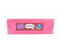 The Original Plasticine, One Colour Slab 400g - Fluro Pink, Modelling Clay for Professional Animators and Model Makers, Easy to Shape and Mould, Make Sculptures, Models and Stop-Motion Animations