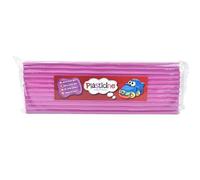 The Original Plasticine, One Colour Slab 400g - Fluro Purple, Modelling Clay for Professional Animators and Model Makers, Easy to Shape and Mould, Make Sculptures, Models and Stop-Motion Animations