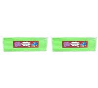 The Original Plasticine, One Colour Slab 400g - Green Neon, Modelling Clay for Professional Animators and Model Makers, Easy to Shape and Mould, Make Sculptures, Models and Stop-Motion Animations