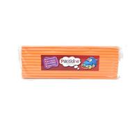 The Original Plasticine, One Colour Slab 400g - Orange Neon, Modelling Clay for Professional Animators and Model Makers, Easy to Shape and Mould, Make Sculptures, Models and Stop-Motion Animations