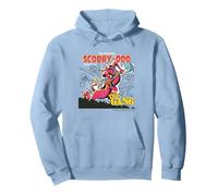 The Original Scooby-Doo Featuring The Gang Merch Pullover Hoodie, Adult Unisex, Dusty Blue, Small