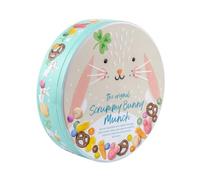 The Original Scrummy Bunny Munch Mix, Easter Party Snack Tin with Chocolate Popcorn, Pretzels & Jelly Shapes, Easter Merry Munch Version, 500g
