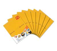 The Original Shamwow - Super Absorbent Multi-Purpose Cleaning Shammy Chamois Towel Cloth - Holds 10X its Weight in Liquid - Machine Washable - Will Not Scratch (8 Pack, Large Orange)