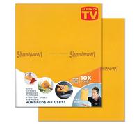 The Original Shamwow - Super Absorbent Multi-Purpose Cleaning Shammy Chamois Towel Cloth - Holds 10X its Weight in Liquid - Machine Washable - Will Not Scratch (2 Pack, Large Orange)