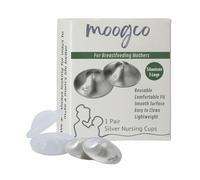 The Original Silver Nursing Cups - Nipple Shields for Nursing Newborn - Newborn Essentials Must Haves - Soothe and Protect Your Nursing Nipples - 925 Silver (Tri-Laminate Silver X-Large)
