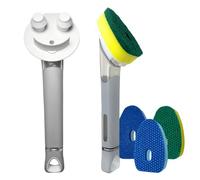 The Original Smiling Sponge Handle Soap Dispensing Handle by Smilyeez for The Smiling Sponge & Smilyeez Dishwand (Black Combo) Wand with Sponge
