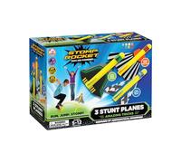 The Original Stomp Rocket Stunt Planes Launcher - 3 Foam Planes and Toy Air Rocket Launcher - Outdoor Rocket STEM Gifts for Boys and Girls - Ages 5 (6, 7, 8) and Up - Great for Outdoor Play