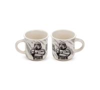 Puckator The Original Stormtrooper Set of 2 Porcelain Espresso Cups - Tableware Cute Coffee Latte Expresso Barista Glasses Mugs Cup Cups - Drinkware Accessories Small Glass Travel Mug Kitchen Set