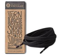 THE ORIGINAL STRETCHLACE | Elastic Shoe Laces | As Seen on Shark Tank | Flat Stretch Shoelaces 24" Inches (60 cm), Black