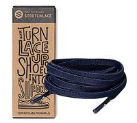 THE ORIGINAL STRETCHLACE | Elastic Shoe Laces | As Seen on Shark Tank | Flat Stretch Shoelaces 35" Inches (88 cm), Navy