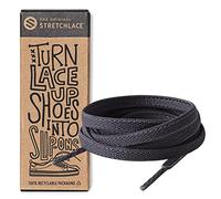 THE ORIGINAL STRETCHLACE | Elastic Shoe Laces | As Seen on Shark Tank | Flat Stretch Shoelaces 45" Inches (114 cm), Grey