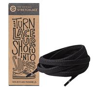 THE ORIGINAL STRETCHLACE | Elastic Shoe Laces | As Seen on Shark Tank | Flat Stretch Shoelaces 47" Inches (119 cm), Black