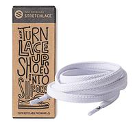 THE ORIGINAL STRETCHLACE | Elastic Shoe Laces | As Seen on Shark Tank | Flat Stretch Shoelaces 47" Inches (119 cm), White