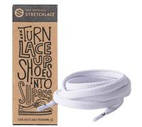 THE ORIGINAL STRETCHLACE | Elastic Shoe Laces | As Seen on Shark Tank | Flat Stretch Shoelaces 55" Inches (139 cm), White
