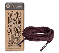 THE ORIGINAL STRETCHLACE | Elastic Shoe Laces | As Seen on Shark Tank | Round Stretch Shoelaces | 45" Inches (114 cm), Dark Brown