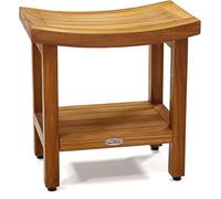 The Original Sumba 18" Teak Shower Bench with Shelf