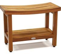 The Original Sumba 24" Teak Shower Bench with Shelf