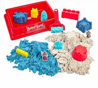 The Original Super Sand Castle Adventure Playset inc White & Blue Sand & Moulds