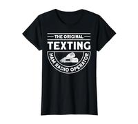 The Original Texting Ham Radio Operator Value Graphic T-Shirt, Women, Black, XL