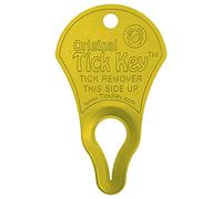 The Original Tick Key - Tick Detaching Device - Portable, Safe and Highly Effective Tick Detaching Tool (Yellow)