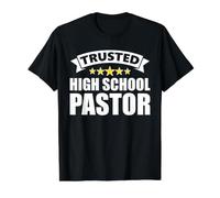 The Original Trusted High School Pastor Value Graphic T-Shirt, Men, Black, L