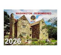 The ORIGINAL Washington Remembered 2026 Wall Calendar, 60th Anniversary Edition, Durham County UK Historical Scenes, 30x21cm, Spiral Bound, 12 Monthly Photos