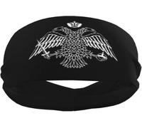 The Orthodox Church Flag Sports Sweatbands for Men & Women, Non-Slip Elastic Wristbands & Headbands for Basketball, Tennis, Workout, Gym, Yoga, Absorbent & Breathable (Black)