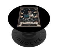 The Otaku Anime Manga Japanese Girl Tarot Card Skeleton PopSockets Adhesive PopGrip