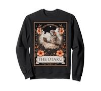The Otaku Anime Manga Japanese Girl Tarot Card Skeleton Sweatshirt