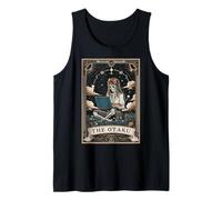 The Otaku Anime Manga Japanese Girl Tarot Card Skeleton Tank Top