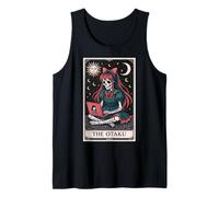The Otaku Anime Manga Japanese Girl Tarot Card Skeleton Tank Top