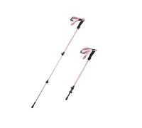 The outer locking anti-falling trekking pole is lightweight and strong, the best choice for outdoor hiking and mountain climbing.(Pink)